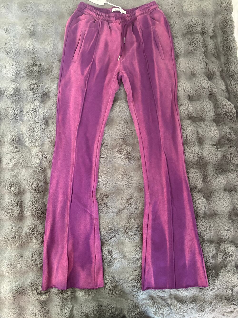 Purple Flare Sweatpants Size S NWT
